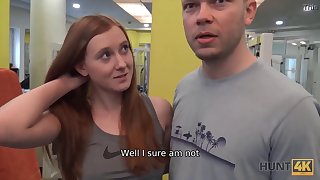 Cuckold be customization of cash permits hunter to fuck his GF in the empty gym