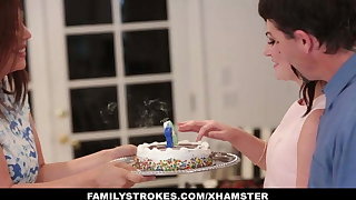 familyStrokes - Fucking  dad While Mom Cooks