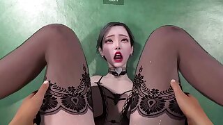 Horny 3D cartoon hooker mind-blowing sex video